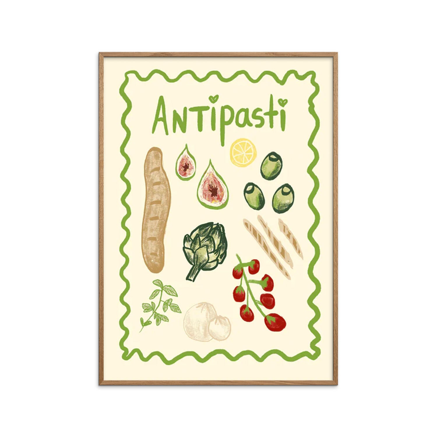 Antipasti plakat - 50 x 70 cm